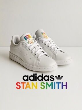 Stan Smith Adidas White Leather Sneakers Sz. 5
